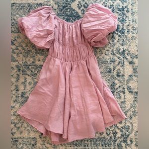 Sky to Moon blush pink mini ruffle dress size XS/S